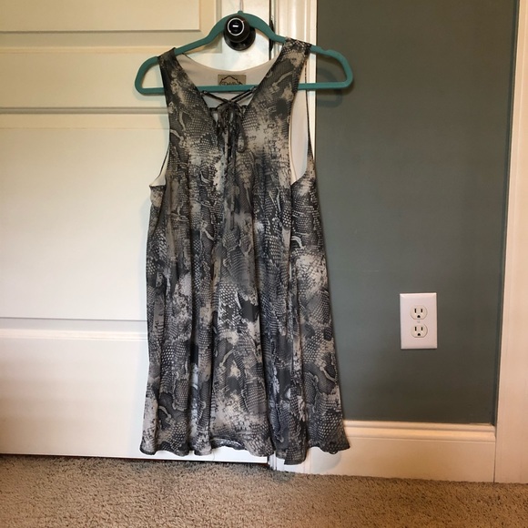 Flowy Snakeskin Dress - Picture 1 of 2